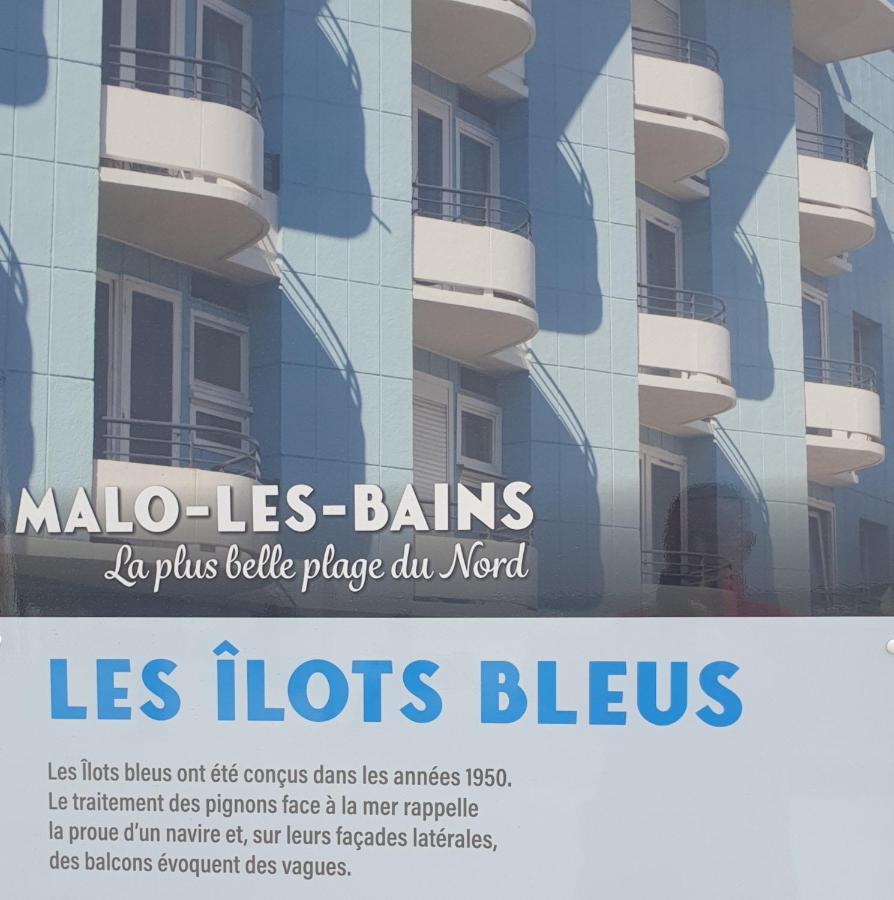 studio Vue mer au cœur de malo les bains pieds dans l eau Dunkirk Extérieur photo